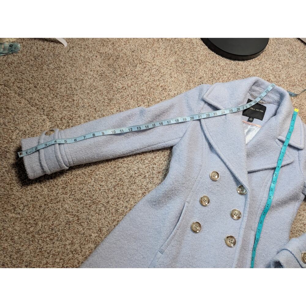 IVANKA TRUMP Double Breasted Textured Wool Blend Jacket/Coat, size Women's 6 - Picture 9 of 16